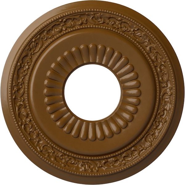 Ekena Millwork Lauren Ceiling Medallion (Fits Canopies up to 6 1/4"), 20 5/8"OD x 6 1/4"ID x 1 3/8"P, Smokey Topaz CM20LNSTF - main